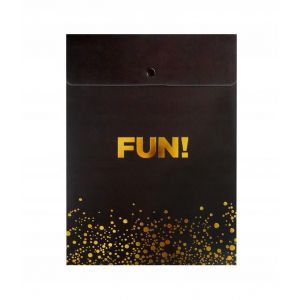 Teczka z zatrzaskiem Incood A4 FUN! pionowa, Czarna